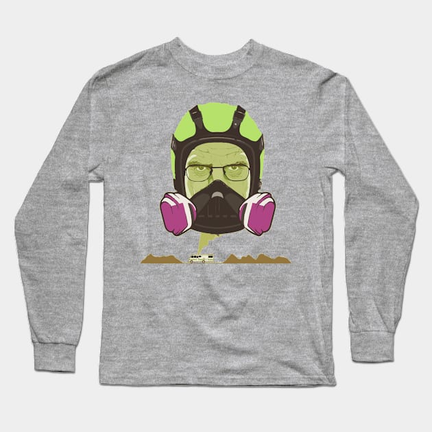 Walter White Fanart Aesthetic Tribute 〶 Long Sleeve T-Shirt by Terahertz'Cloth